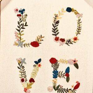 Valentine or Galentine ~ Show ‘Em Your ‘LOVE’ ~ Embroidered Art